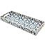 Bathroom Vanity Tray for Countertop, Small Plastic Toilet Tank Tray Versatile Storage & Organization Tray for Makeup, Perfume, Desk, Kitchen, Candles, 13.7"x6"x1.4", 35Boho1